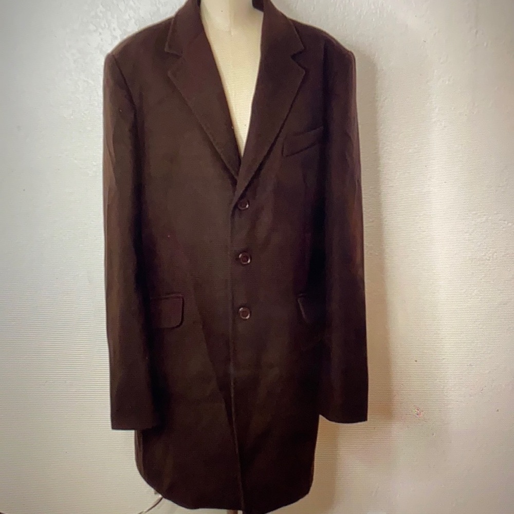 Valentino Roma Mens Brown Coat 56 - Picture 1 of 7